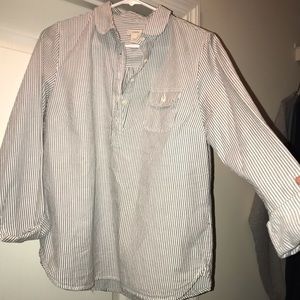 Grayish blue and white stripped